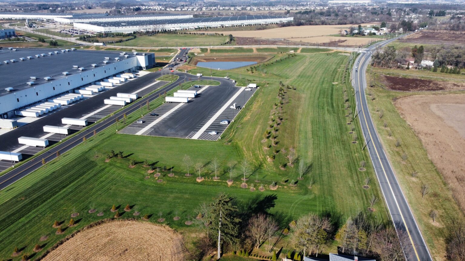 Uline Distribution Center Turf Renovation EMI Landscape