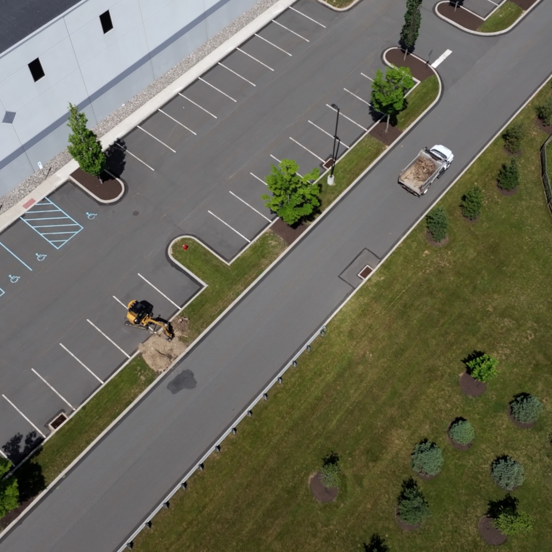 Parking lot and common areas