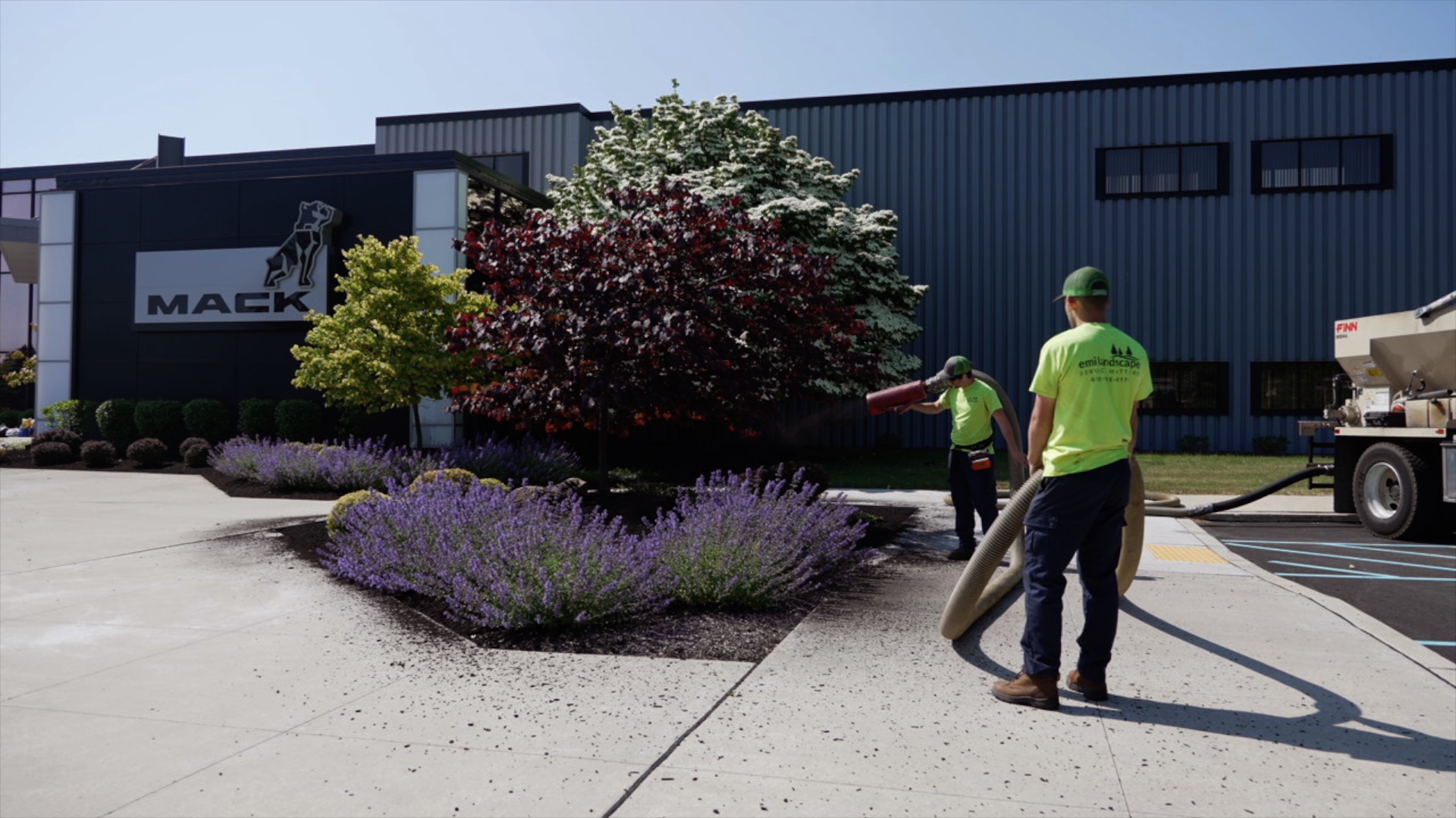 Bed maintenance at a commercial property